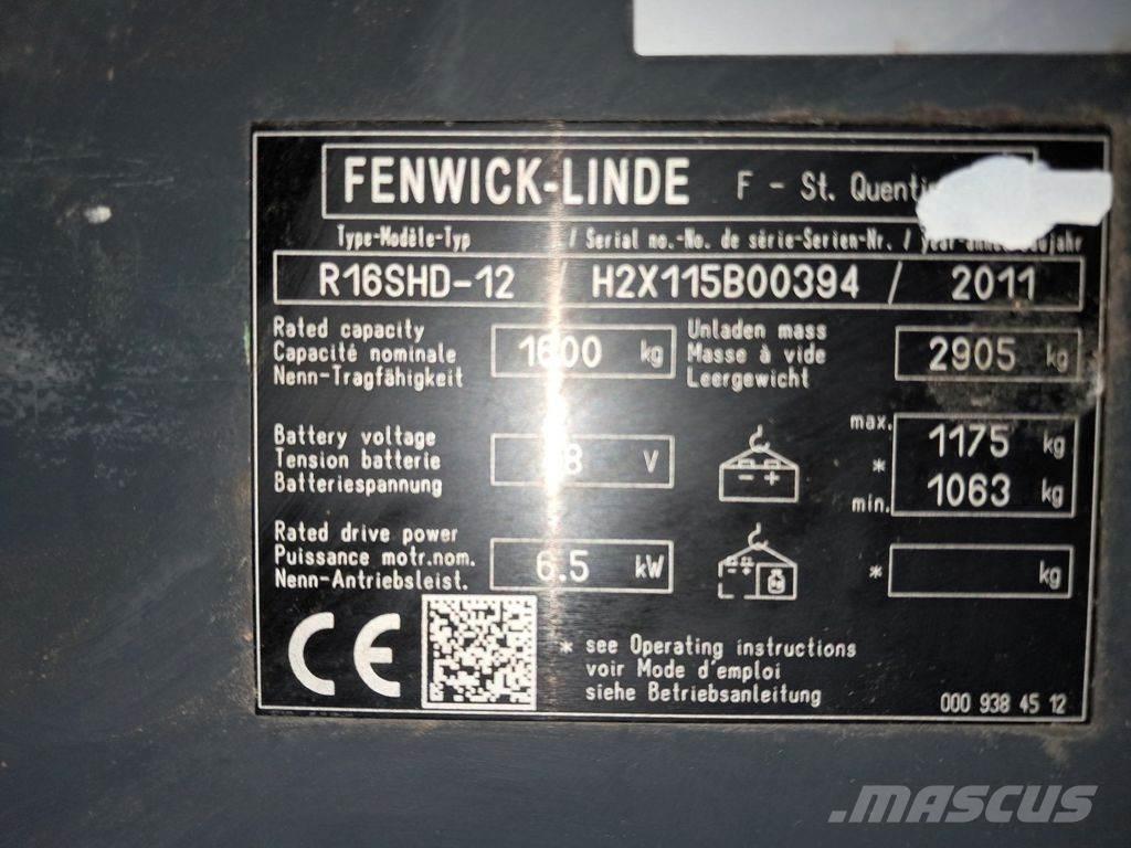 Linde R16SHD-12 Chariot à mât rétractable