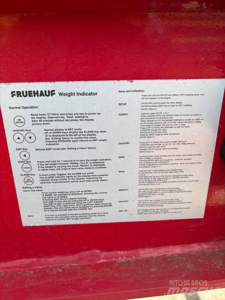 Fruehauf Halfpipe Benne semi remorque