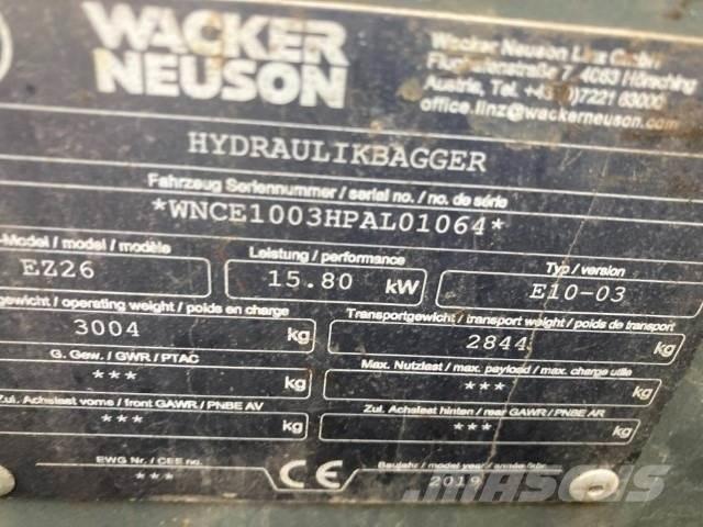 Wacker EZ26 Mini pelle < 7t