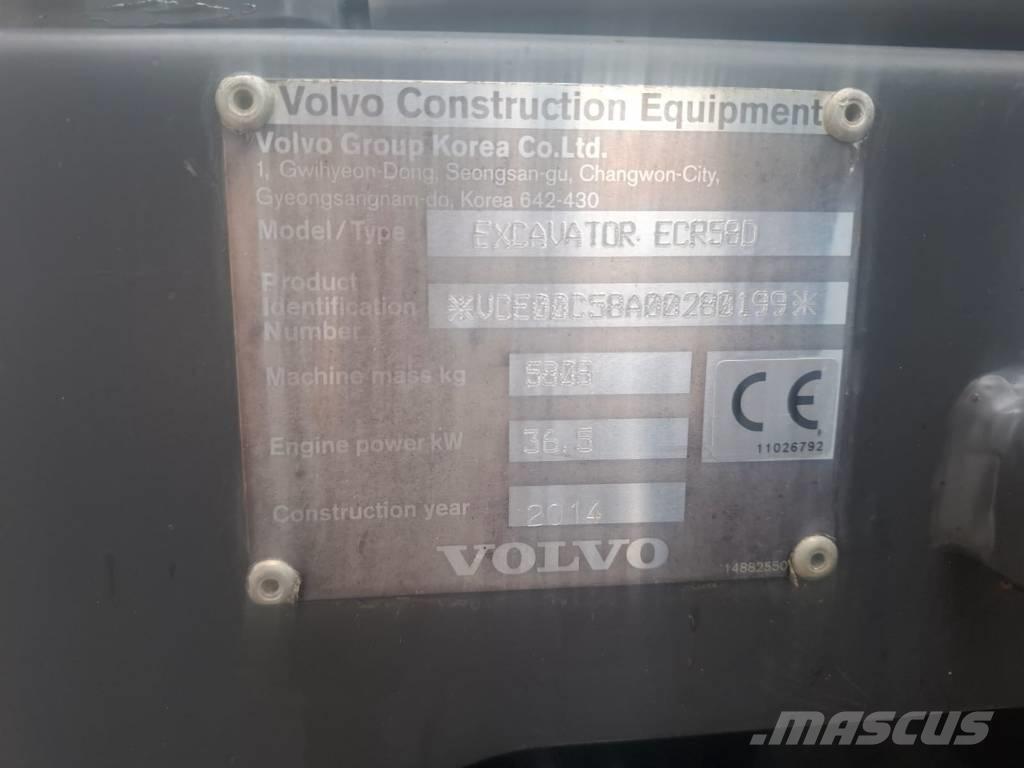 Volvo ECR 58 D Mini pelle < 7t