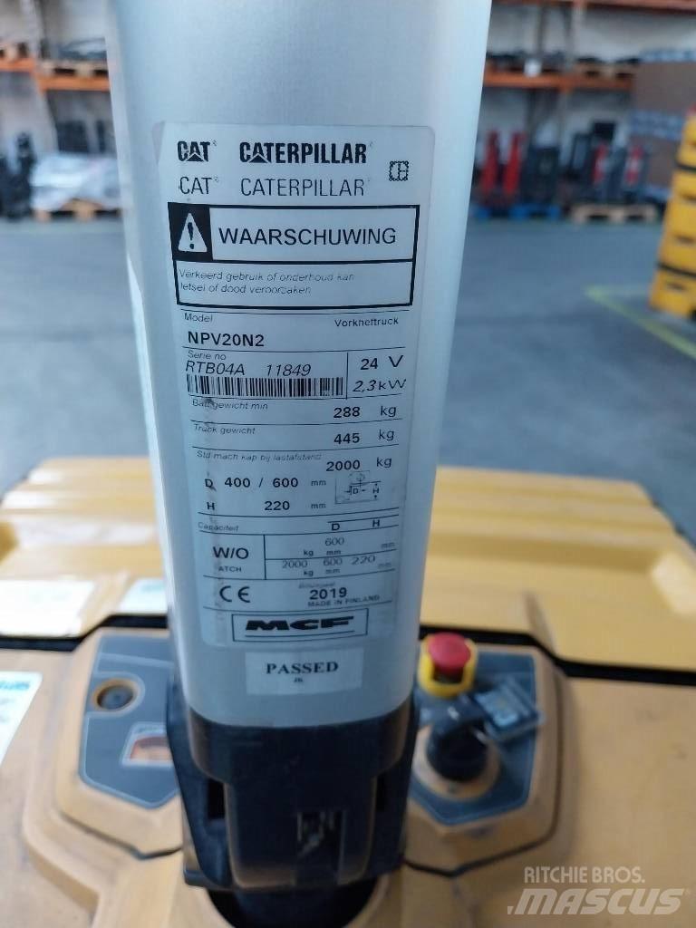 CAT NPV 20 N2 Transpalette accompagnant porté debout