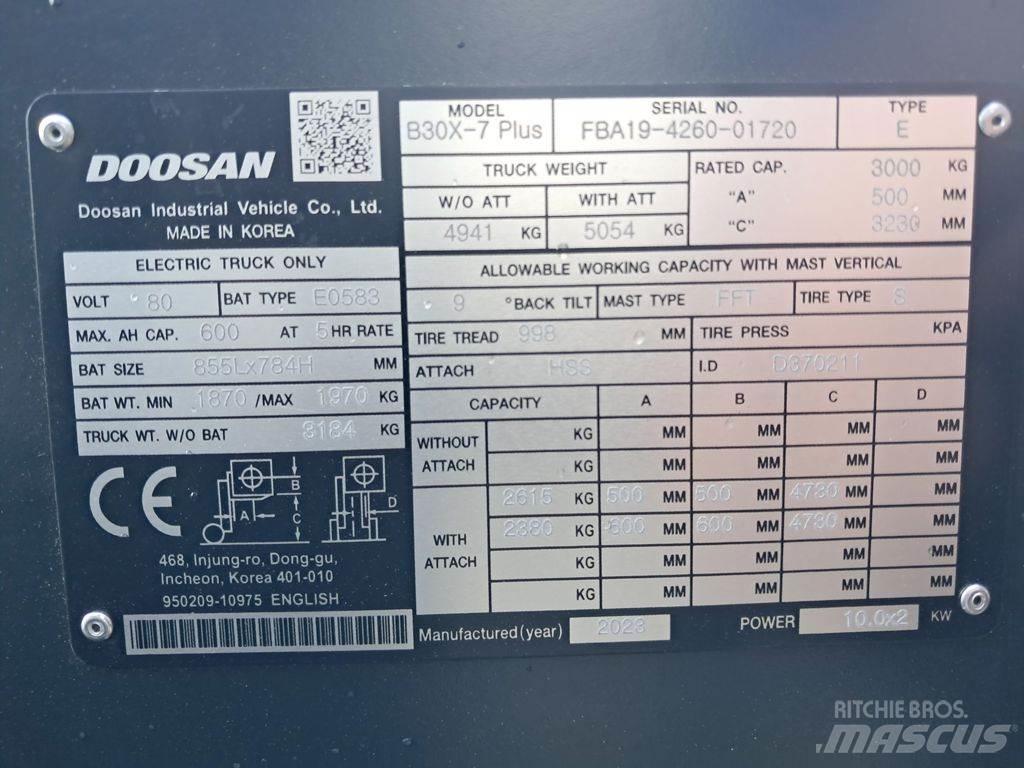 Doosan B30X-7 Plus Chariots élévateurs électriques