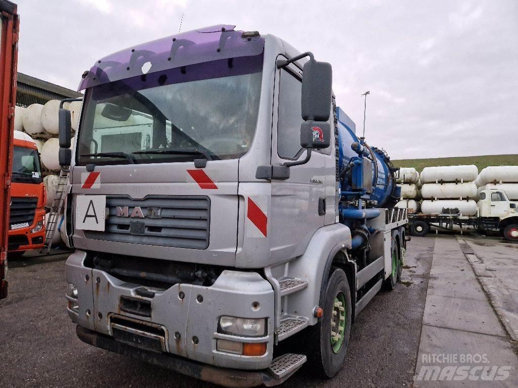 MAN TGA 26.360 6X2 Camion aspirateur, Hydrocureur