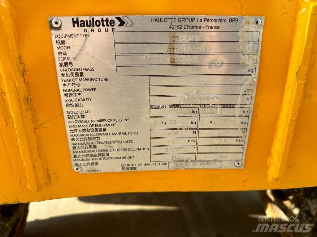 Haulotte OPTIMUM 8 Nacelle ciseaux