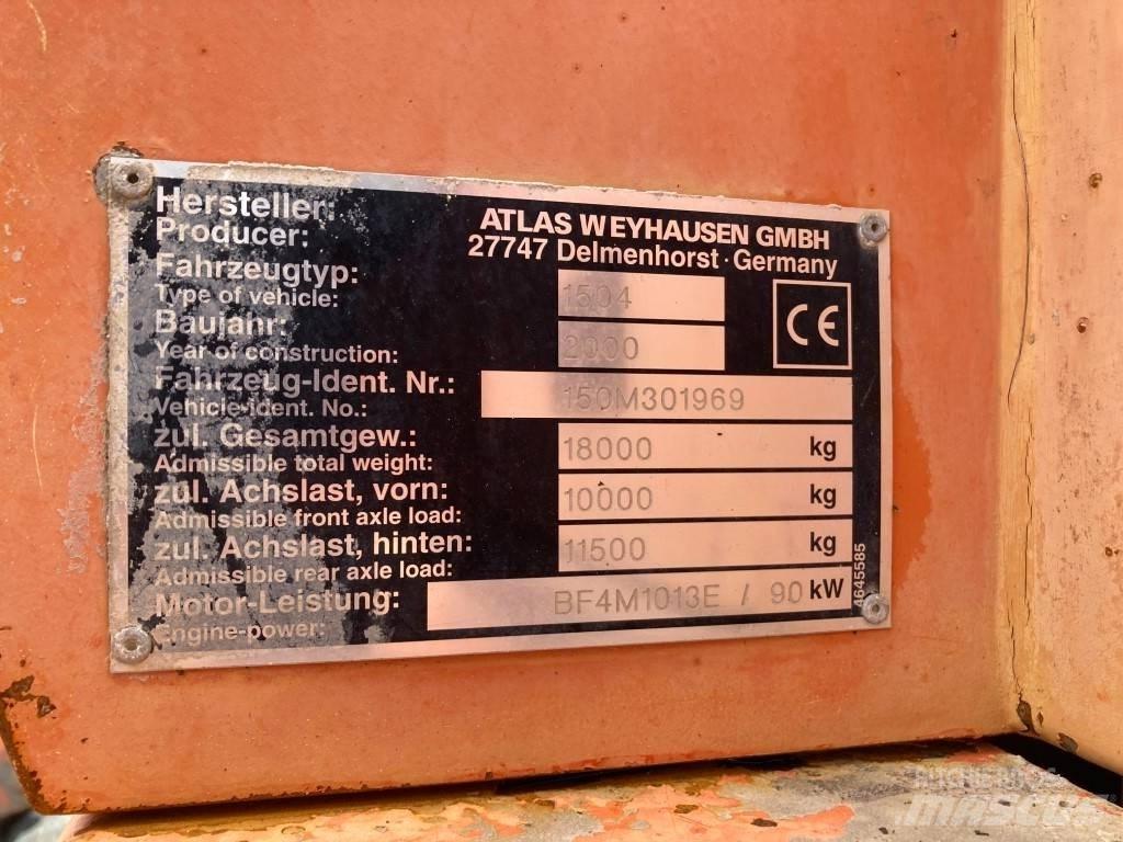 Atlas 1504 Pelle sur pneus