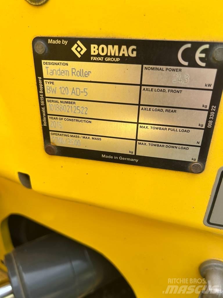 Bomag BW 120 AD-5 Rouleaux tandem