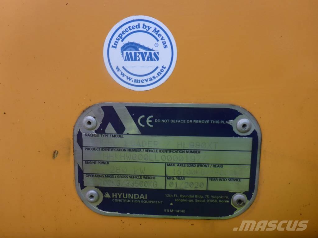 Hyundai HL 980 Chargeuse sur pneus