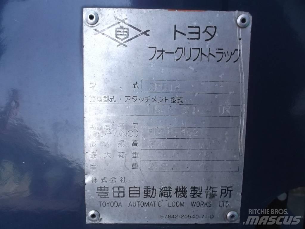 Toyota 3 FD 14 Chariots diesel