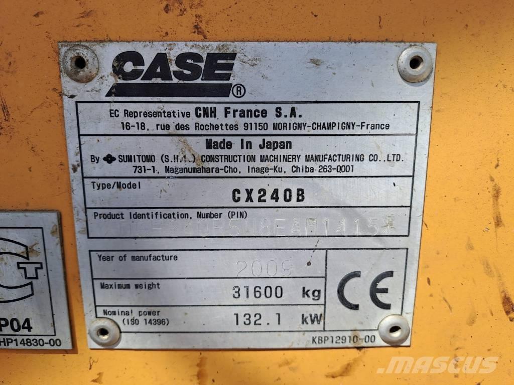 CASE CX 240 B MH Pelle à déchets