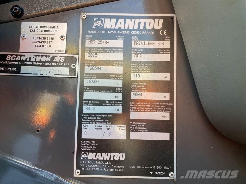 Manitou MRT2540MS Chariot télescopique