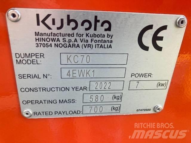 Kubota KC 70 H-4 Mini tombereau