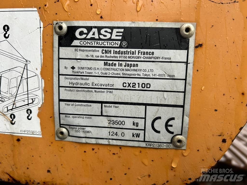 CASE CX 210 D Pelle sur chenilles