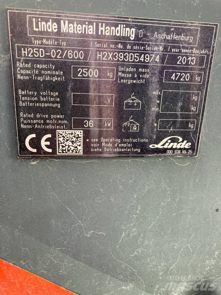 Linde H25D/600/393 Chariots diesel