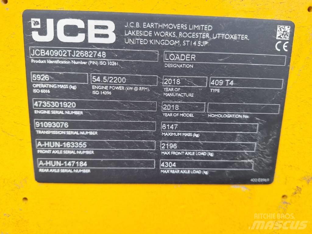 JCB 409 NE T4 Chargeuse sur pneus