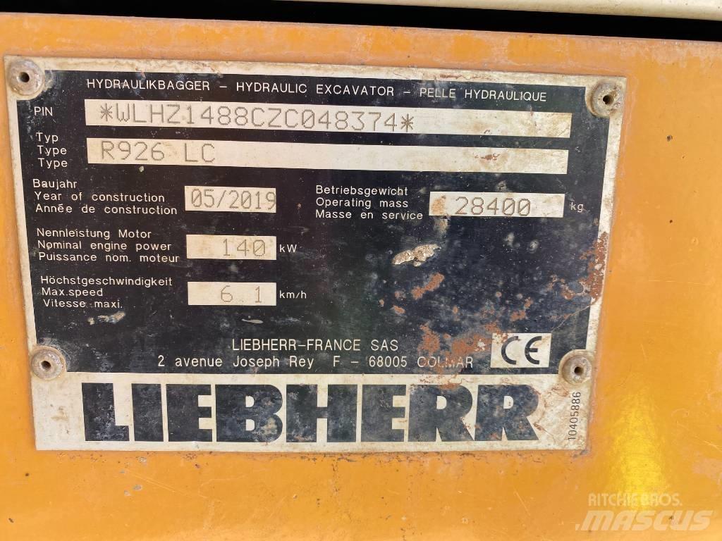 Liebherr R 926 Pelle sur chenilles