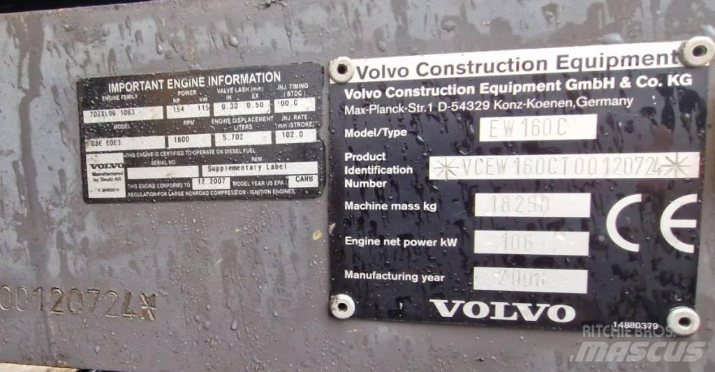 Volvo EW160C Pelle sur pneus