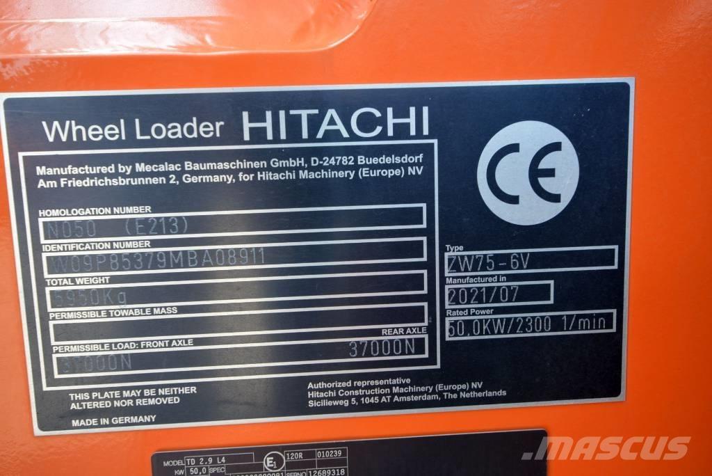 Hitachi ZW 75-6 Chargeuse sur pneus