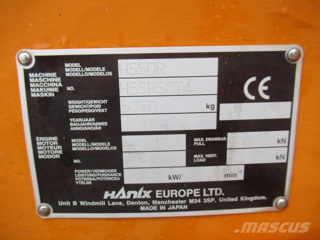 Hanix H 55 DR Mini pelle < 7t