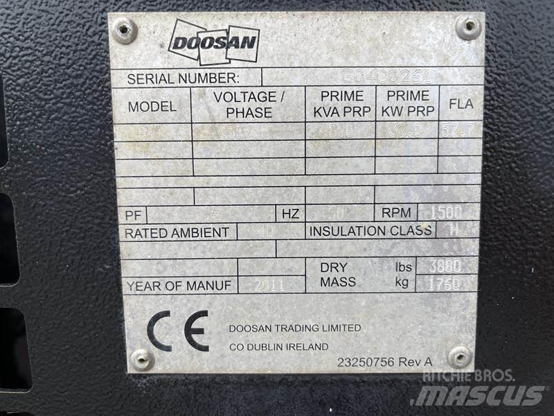 Doosan G 40 Générateurs diesel