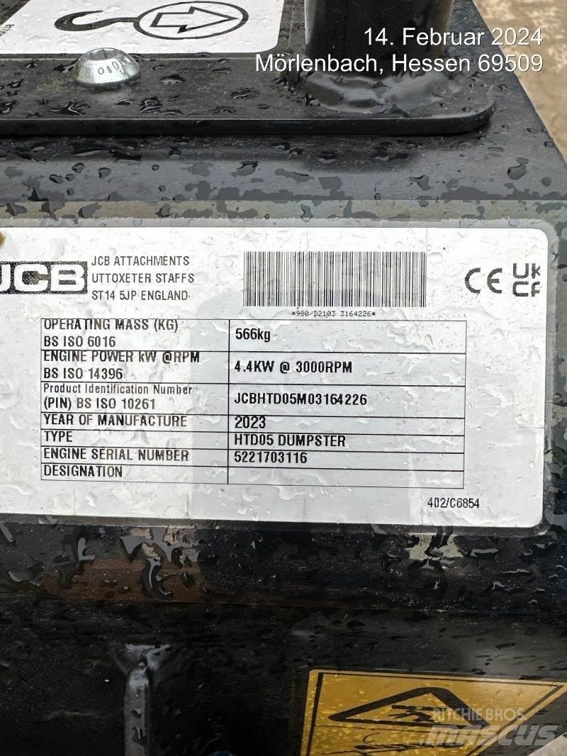 JCB HTD5 mit Tritt Mini tombereau
