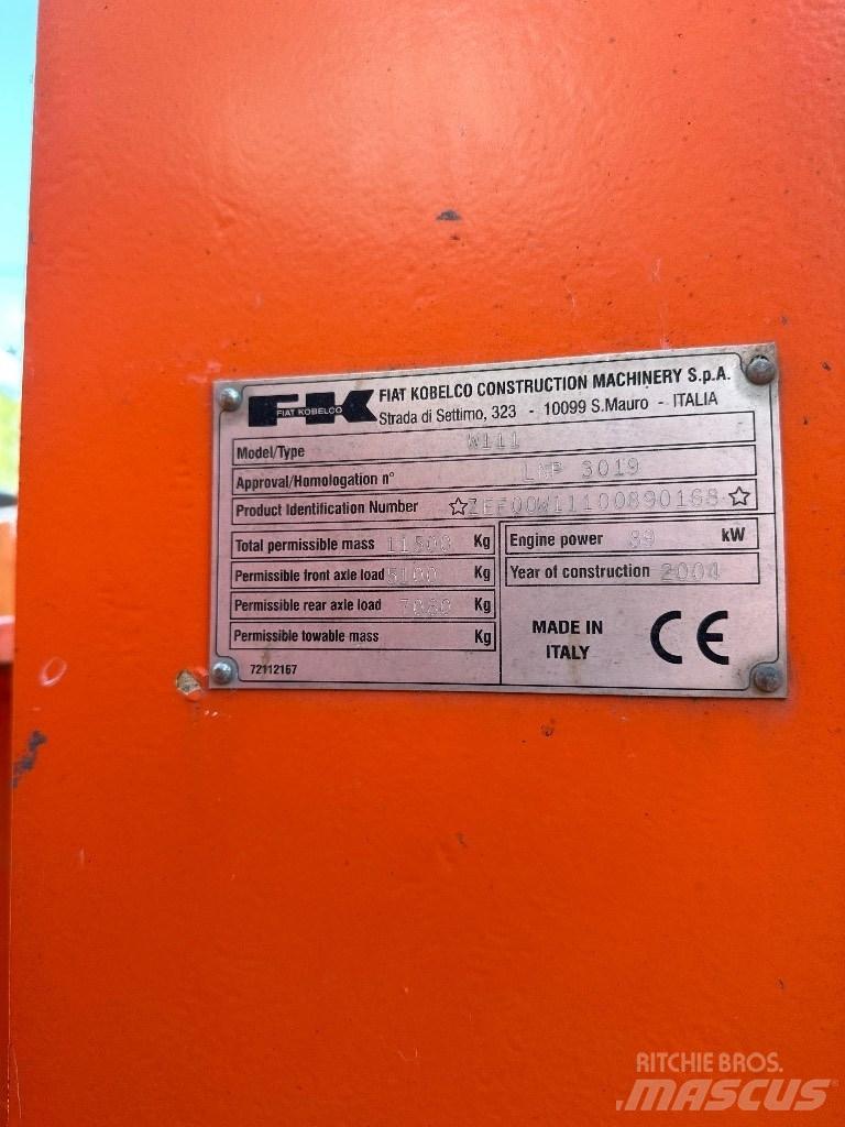 Fiat-Kobelco W 110 Chargeuse sur pneus