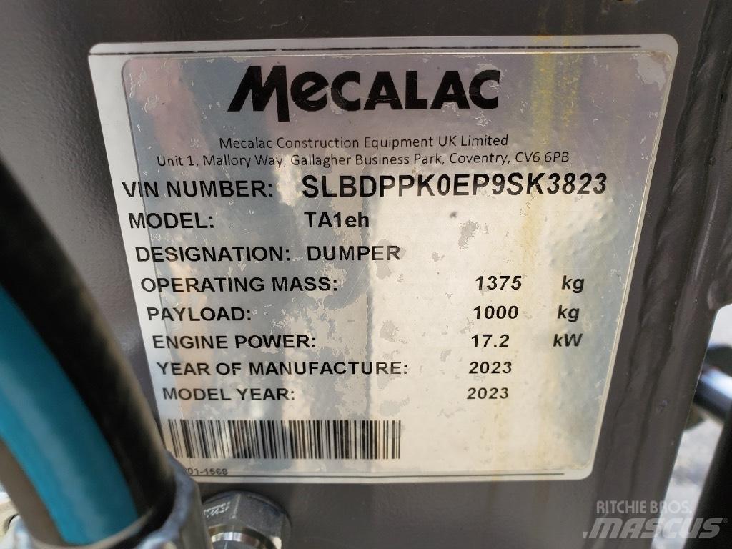 Mecalac TA1EH Mini tombereau