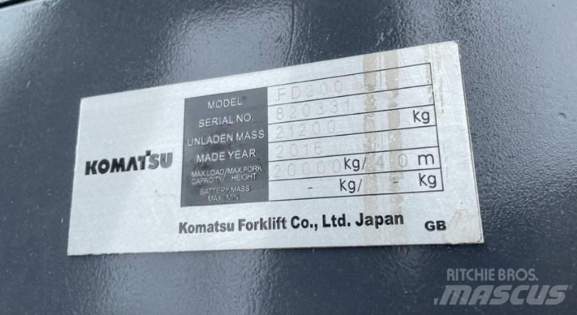 Komatsu 20 ton Chariots diesel