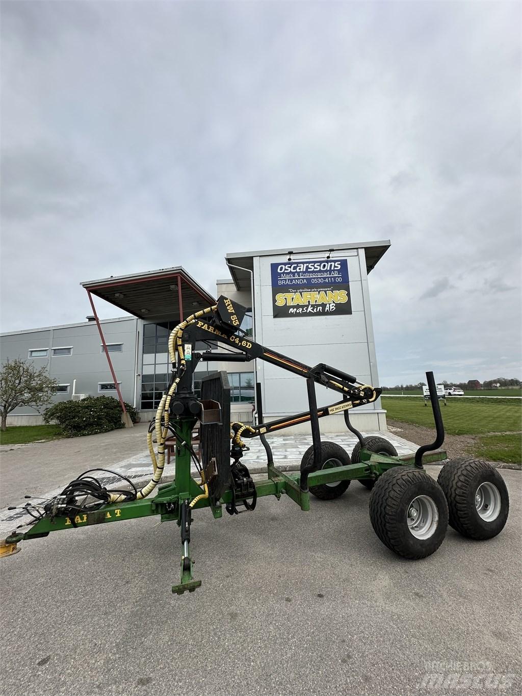 Farma CT 4,6-7 Remorque forestière avec grue