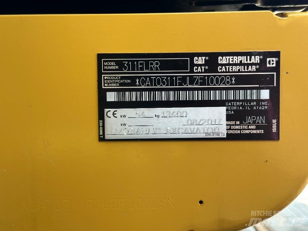 CAT 311 F LRR Pelle sur chenilles