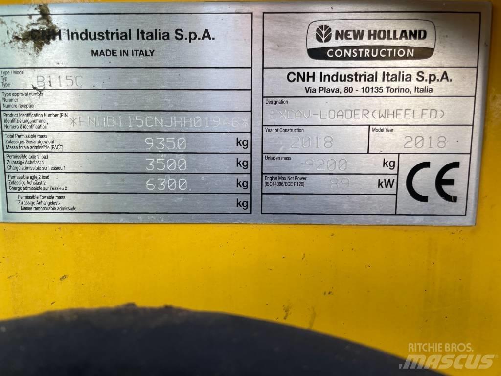 New Holland B115C Tractopelle