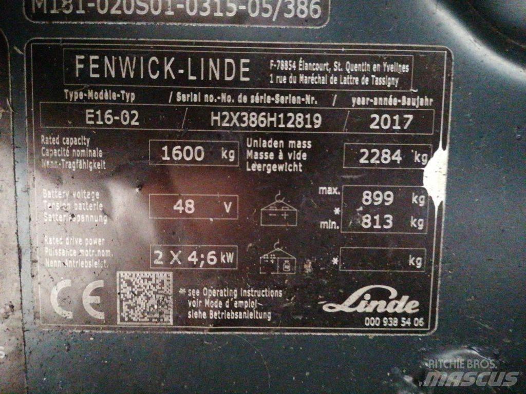 Linde E16-02 Chariots élévateurs électriques