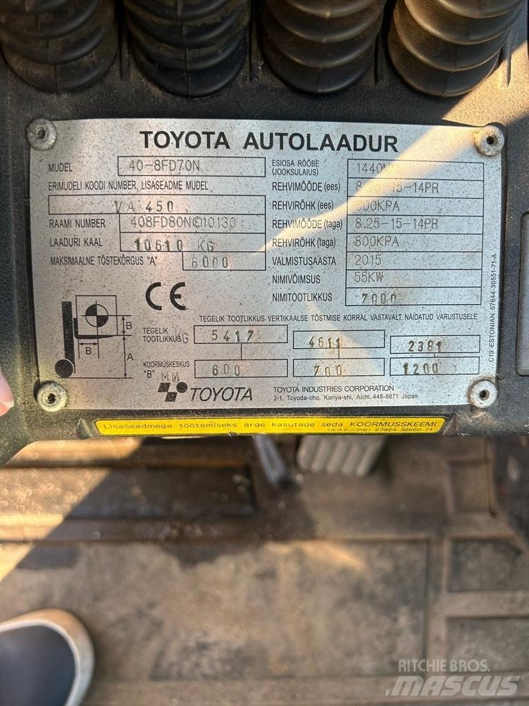 Toyota 40-8 FD 70 N Chariots diesel