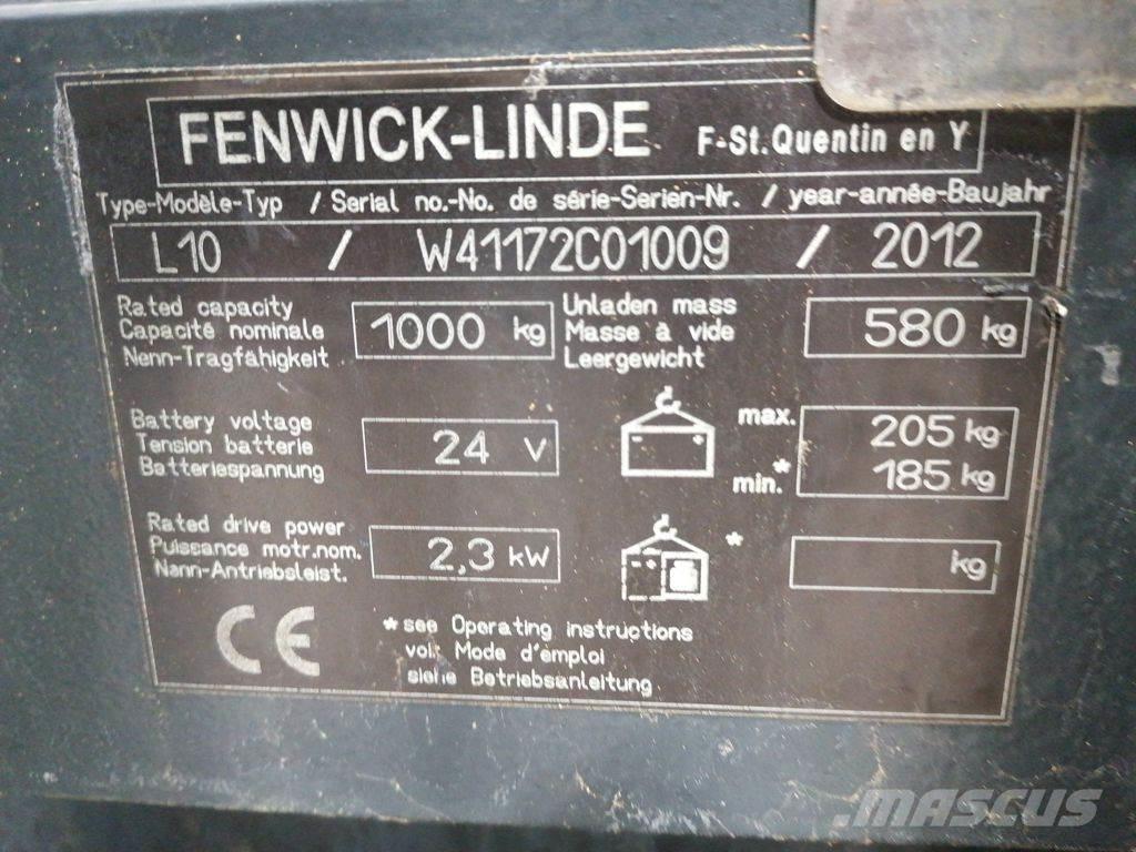 Linde L10 Gerbeur accompagnant