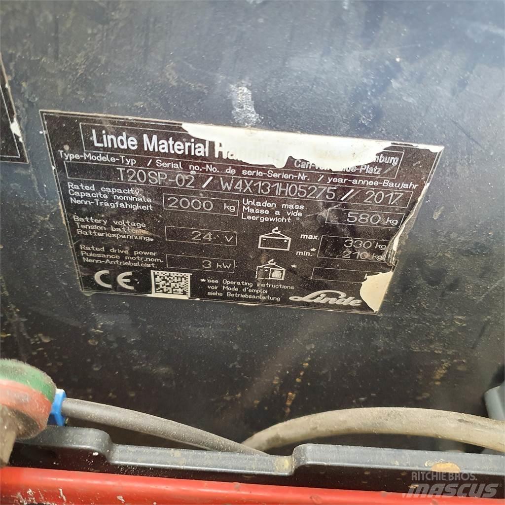 Linde T20SP kurz Transpalette accompagnant
