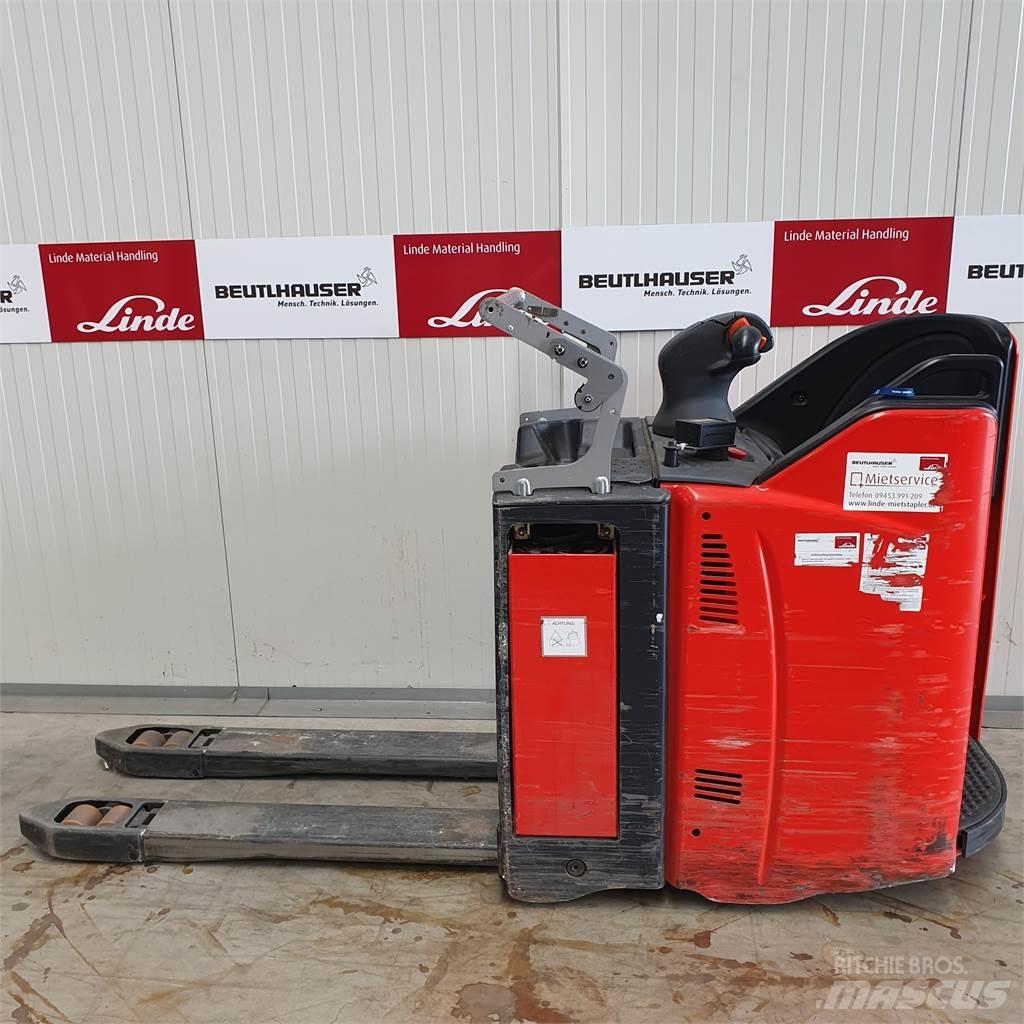Linde T20SP kurz Transpalette accompagnant