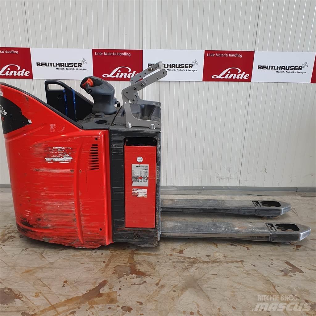 Linde T20SP kurz Transpalette accompagnant