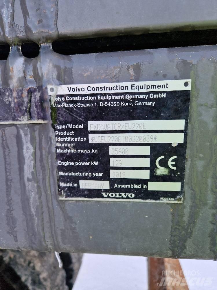 Volvo EW220E Pelle sur pneus
