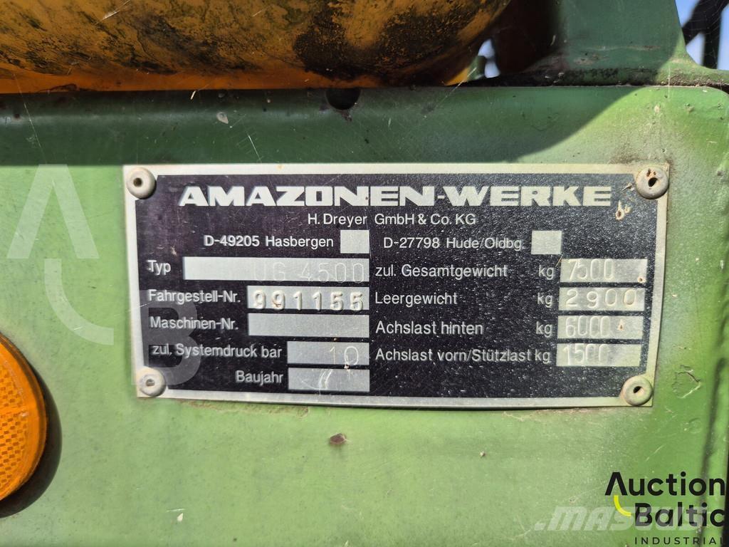 Amazone UG 4500 Pulvérisateurs traînés