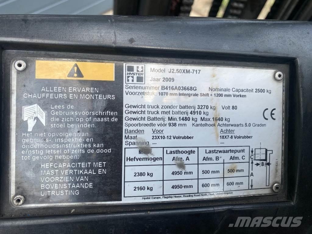 Hyster J2.50XM Chariots élévateurs électriques