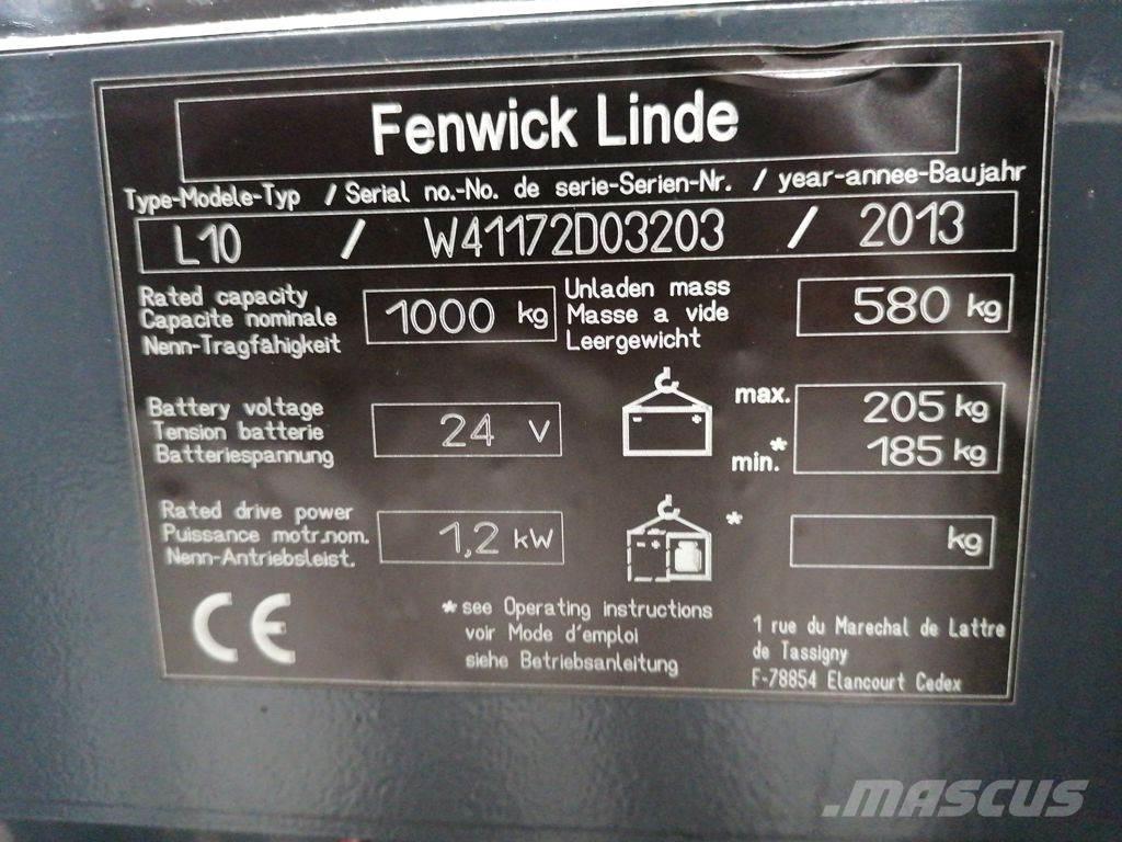 Linde L10 Gerbeur accompagnant