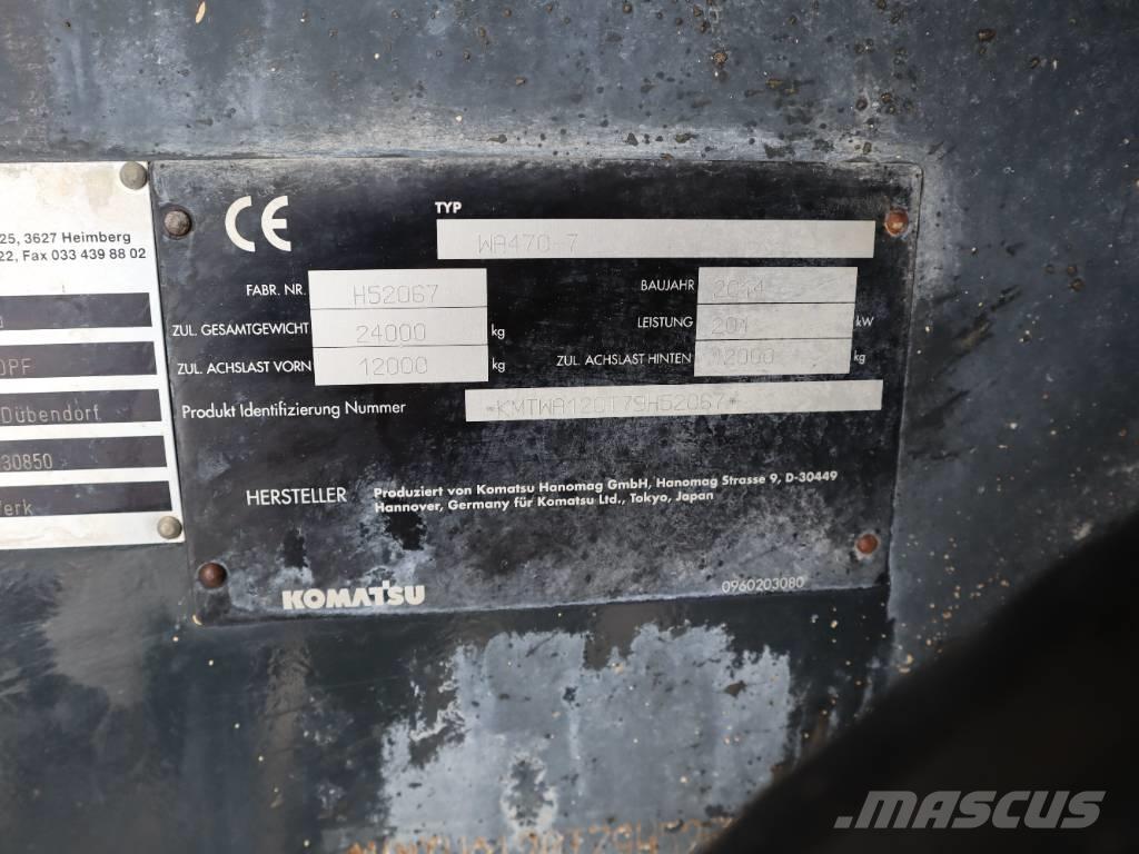 Komatsu WA 470-7 Chargeuse sur pneus