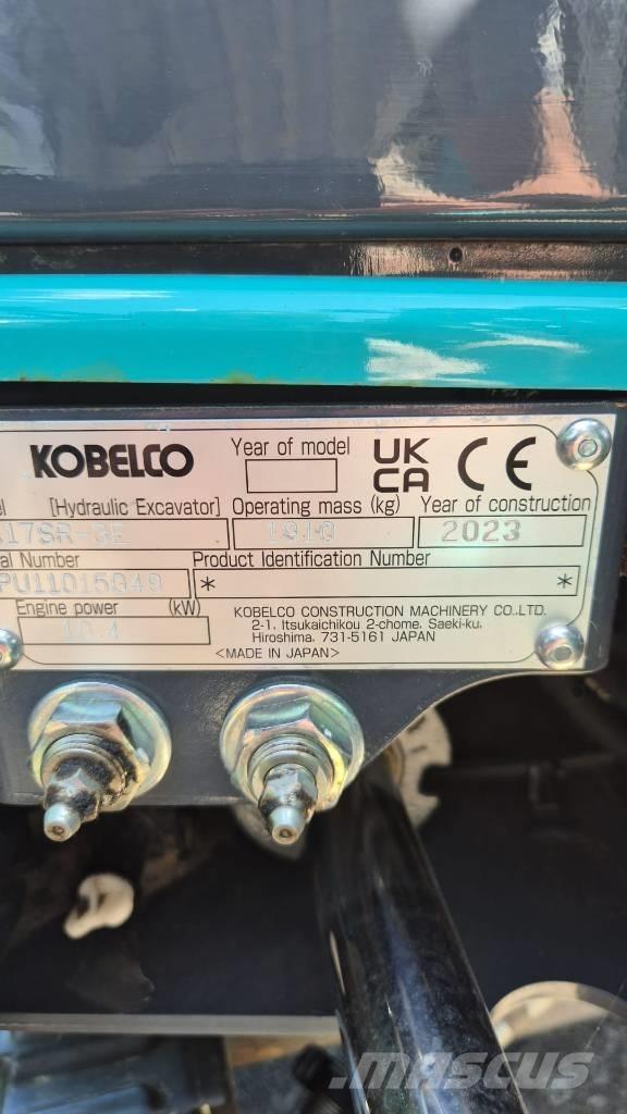 Kobelco SK 17 SR Mini pelle < 7t
