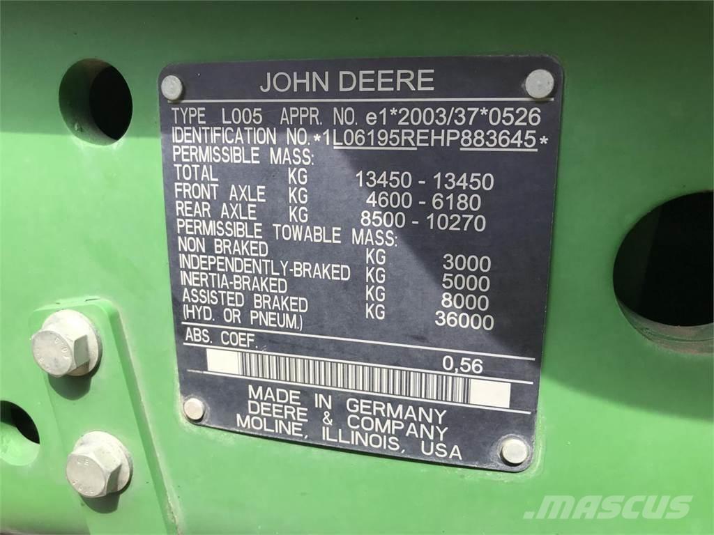 John Deere 6195R Tracteur