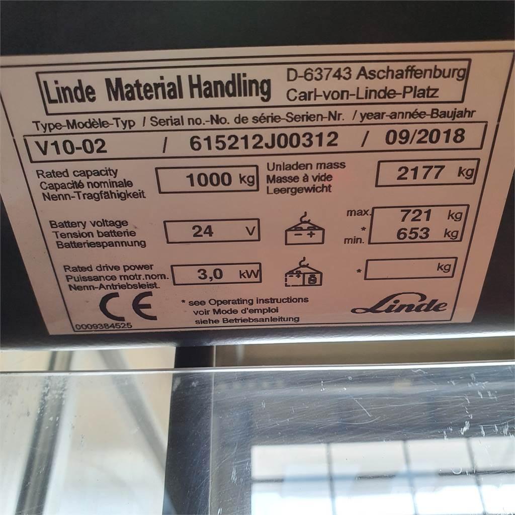 Linde V10 Préparateur de commande haute levée