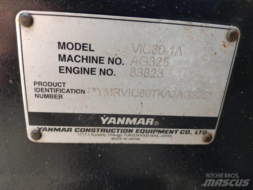 Yanmar ViO80-1a Pelle sur chenilles
