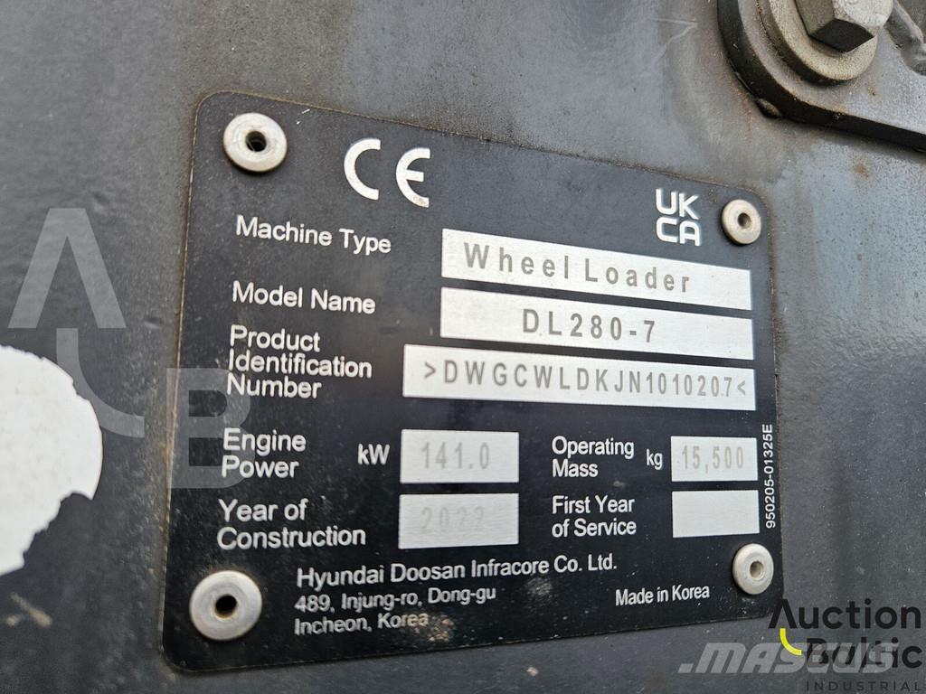 Doosan DL280-7 Chargeuse sur pneus