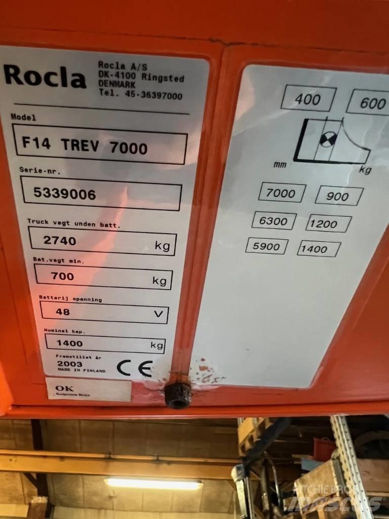 Rocla F 14 Trev 7000 Chariot à mât rétractable