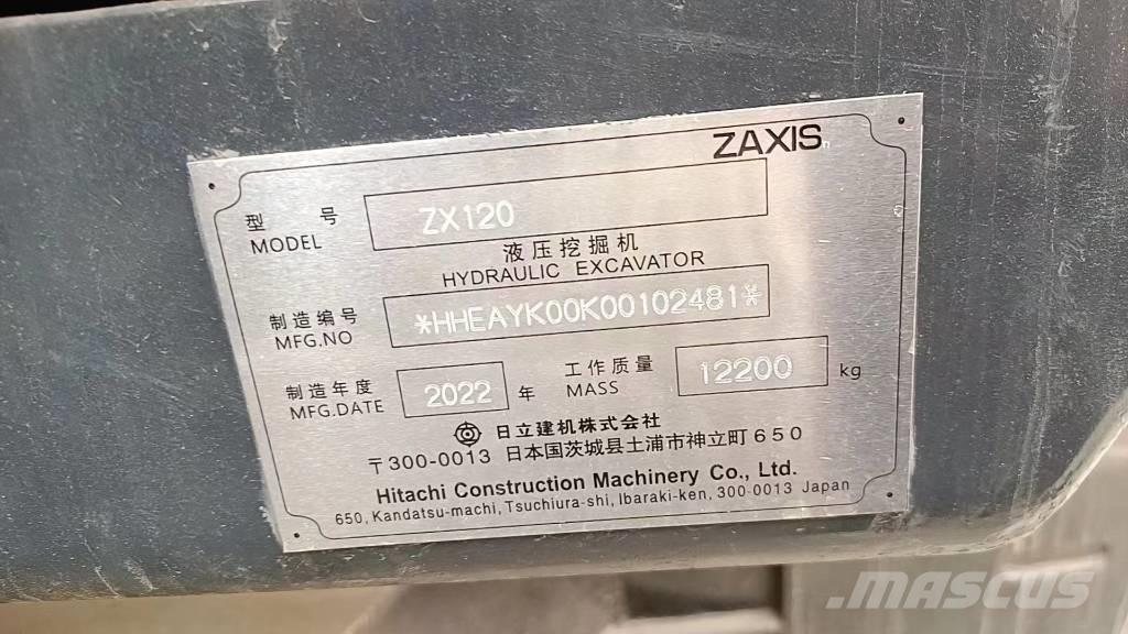 Hitachi ZX 120-6 Mini pelle < 7t
