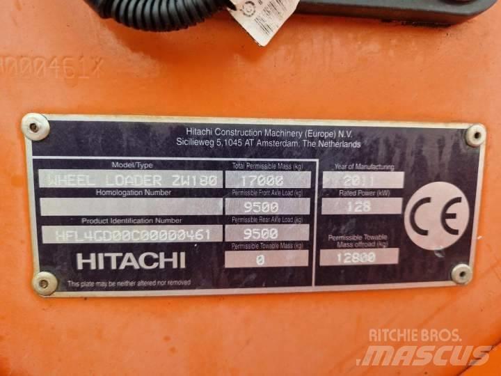 Hitachi ZW 180 Chargeuse sur pneus