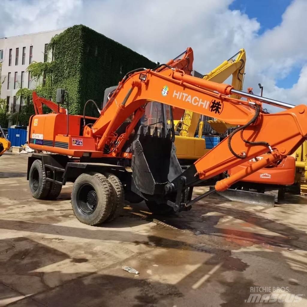 Hitachi EX 100 W D Pelle sur pneus